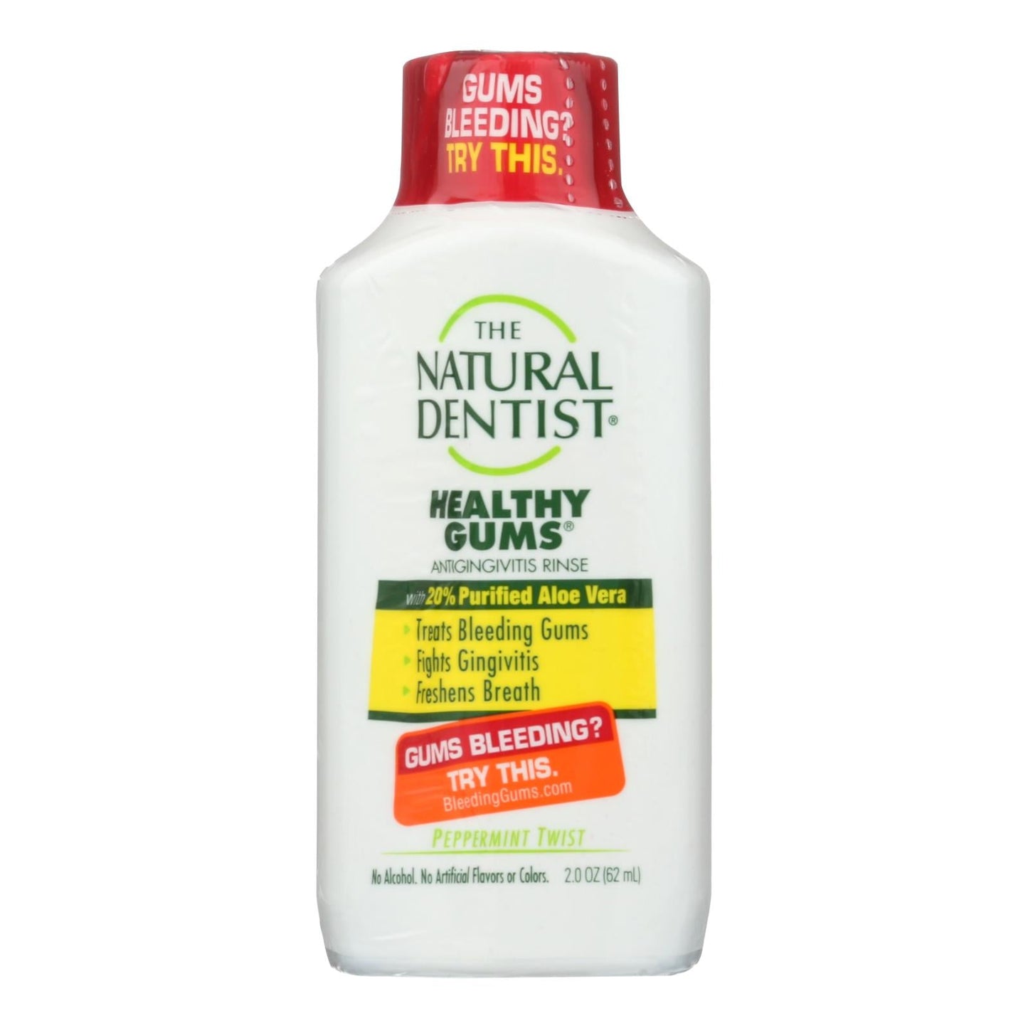 Natural Dentist Anti-Gingivitis Peppermint Rinse for Healthy Gums - 2 fl. oz.
