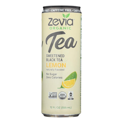 Zevia Organic Sweetened Black Tea 12-Pack, 12 Fl. Oz. Cans