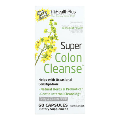 Health Plus Super Colon Cleanse 500 mg (60 Capsules)