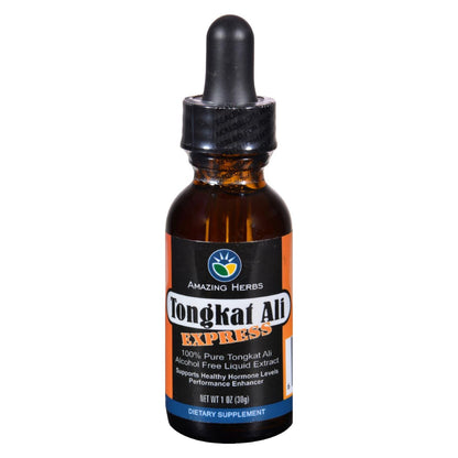 Amazing Herbs Tongkat Ali Express Black Seed Liquid Extract, 1 oz