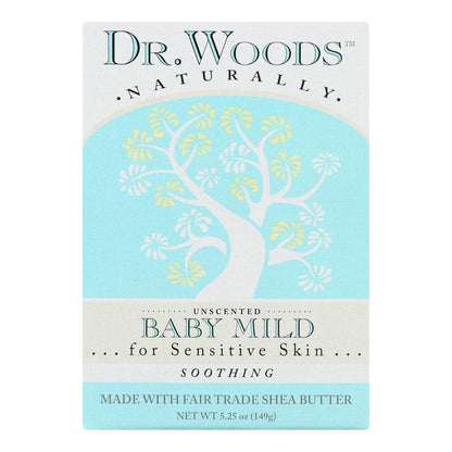 Dr. Woods Baby Mild Unscented Bar Soap (5.25 Oz.)