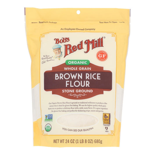 Bob's Red Mill Gluten-Free Brown Rice Flour, 24 Oz. Pack of 4