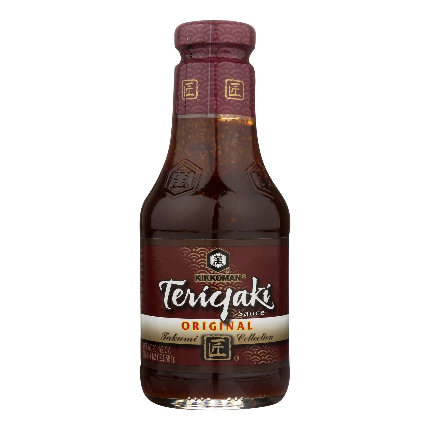 Kikkoman Low Sodium Teriyaki Marinade and Sauce, 20.5 Oz., Pack of 6