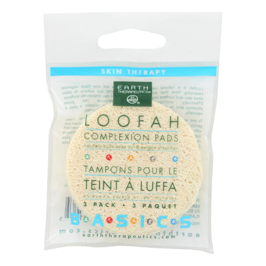Earth Therapeutics Exfoliating & Smoothing Loofah Pads - Pack of 3