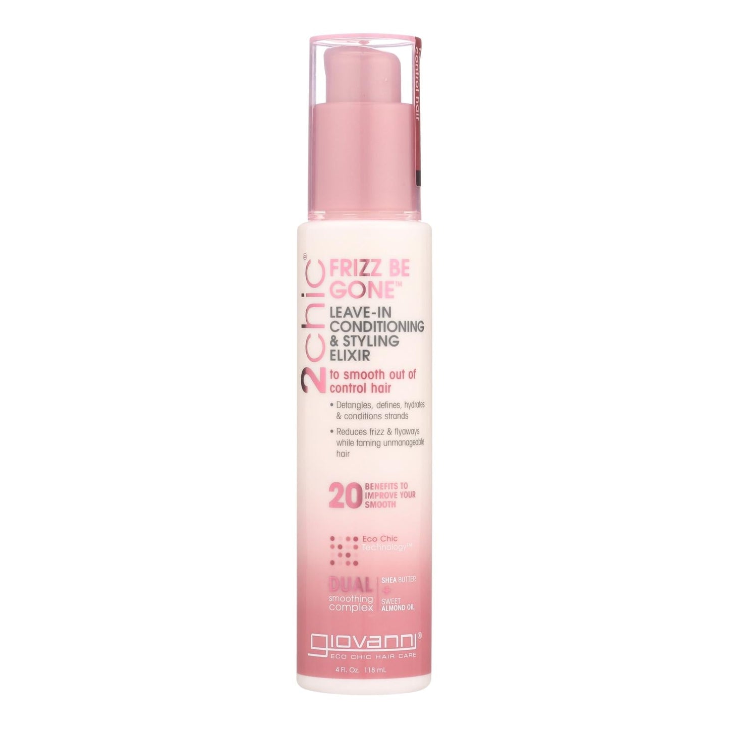 Giovanni 2chic Leave-In Shea Butter Conditioner, (4 Fl Oz )