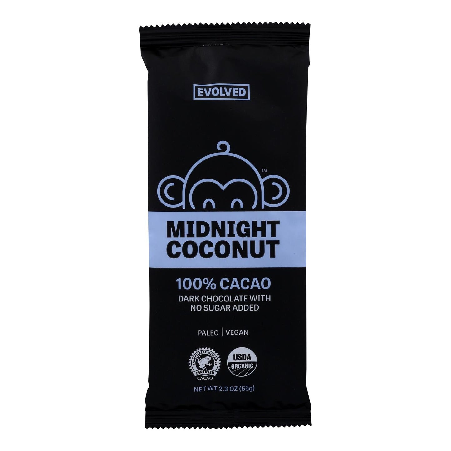 Eating Evolved Chocolate Bar - Midnight Coconut (Pack of 8) - 2.5 Oz.