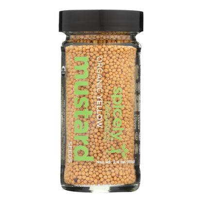 Spicely Organics Organic Yellow Mustard Seeds (Pack of 3 - 2.4 Oz.)