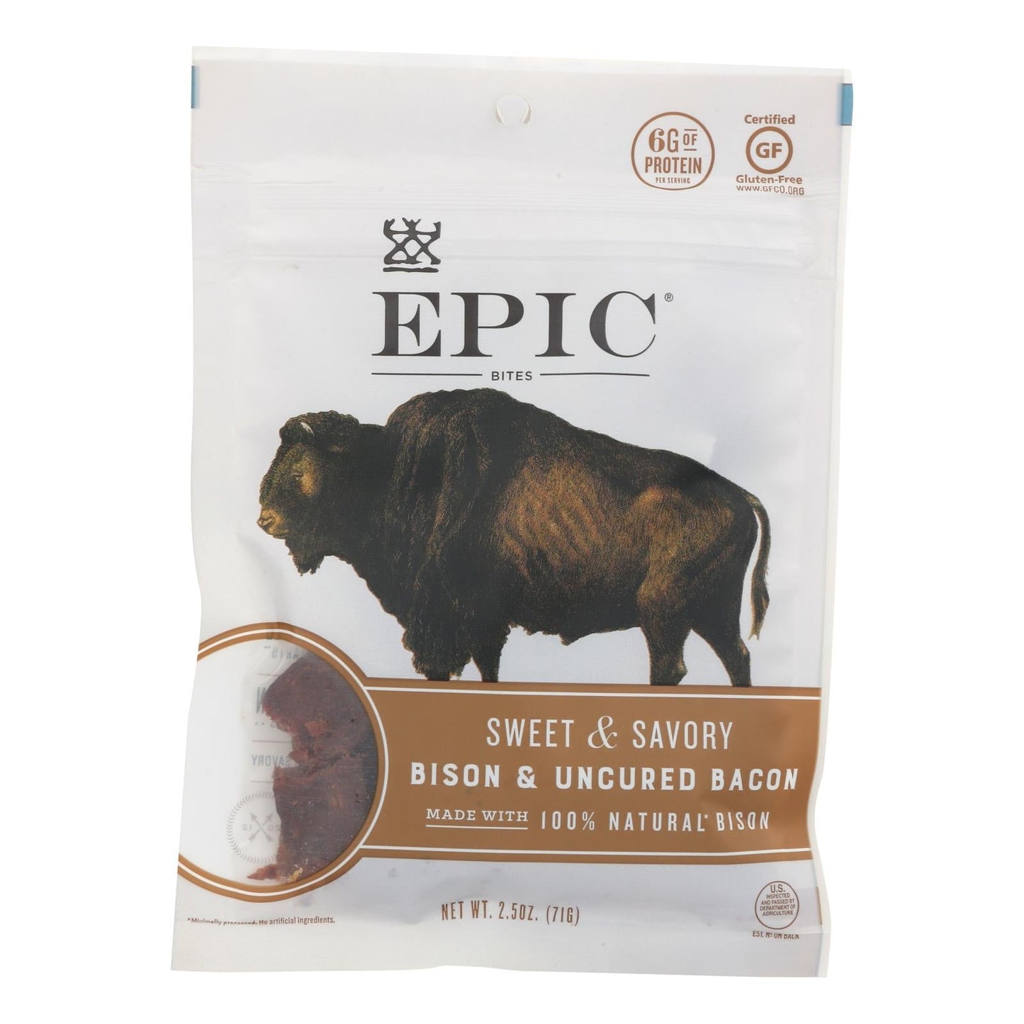 Epic Bison Jerky Bites, 8 x 2.5 Oz. Bags
