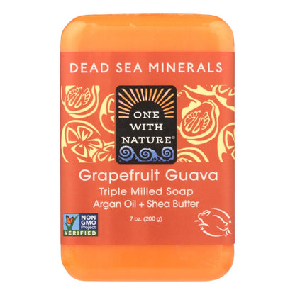 Withe Nature Triple Milled Grapefruit Guava Soap Bar - 7 Oz.