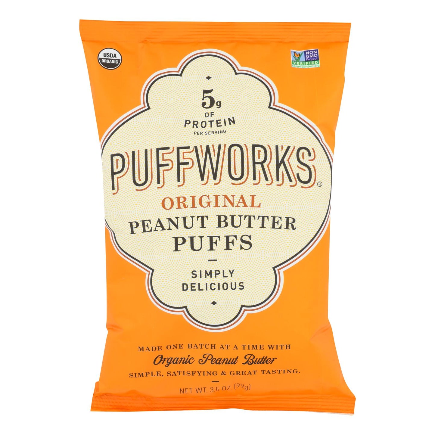 Puffworks Gluten-Free Original Peanut Butter (8-Pack, 3.5 oz)