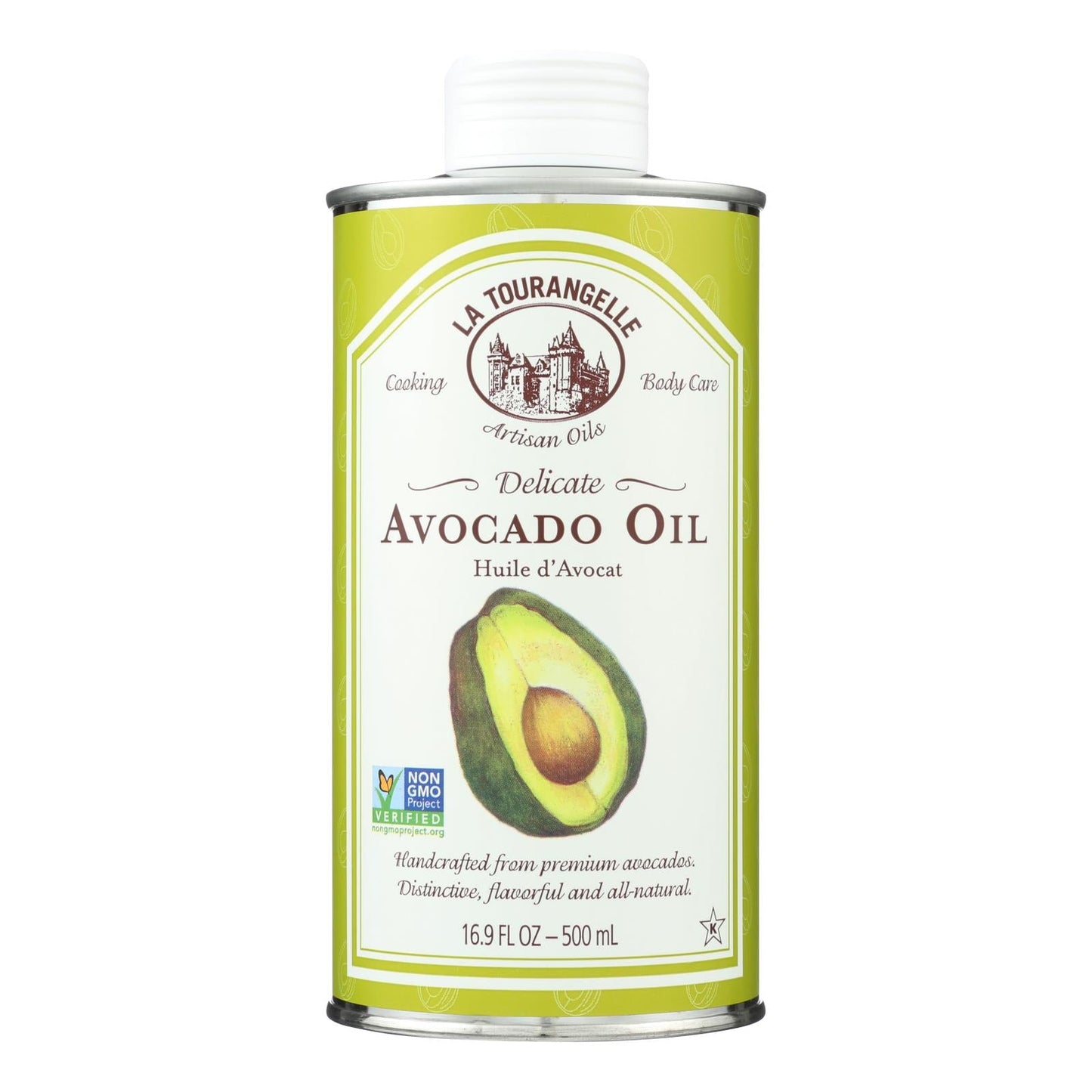 La Tourangelle Cold-Pressed Unrefined Avocado Oil, 16.9 Fl Oz (Pack of 6)