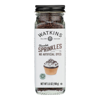 Watkins Decorating Sprinkle, Chocolate, 3.5 oz, Pack of 3