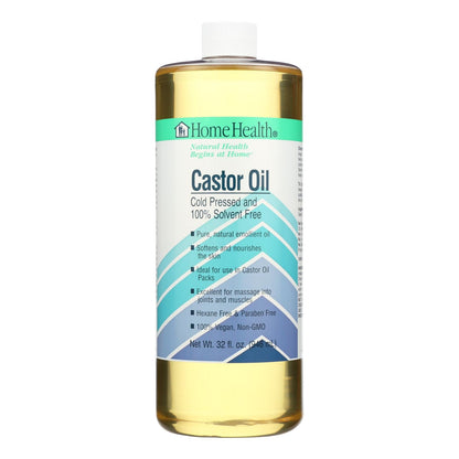 Home Health Castor Oil - 32 Fl. Oz., Versatile Hair & Skin Nourishment
