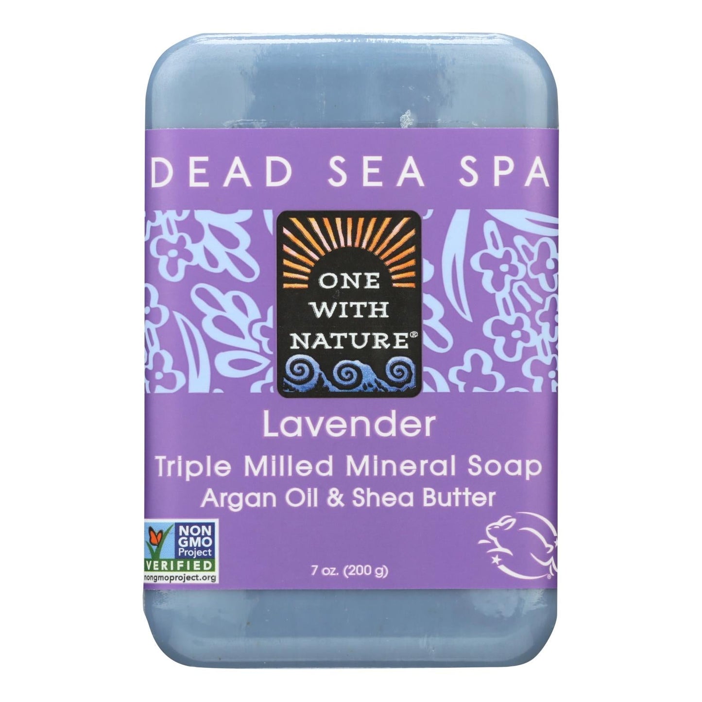 One With Nature Lavender Dead Sea Mineral Soap - 7 Oz.