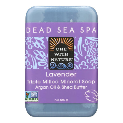 One With Nature Lavender Dead Sea Mineral Soap - 7 Oz.