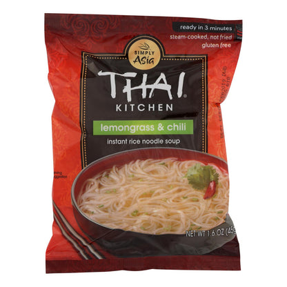 Thai Kitchen Lemongrass & Chilli Instant Rice Noodle Soup, 1.6 Oz. (Pack of 6)