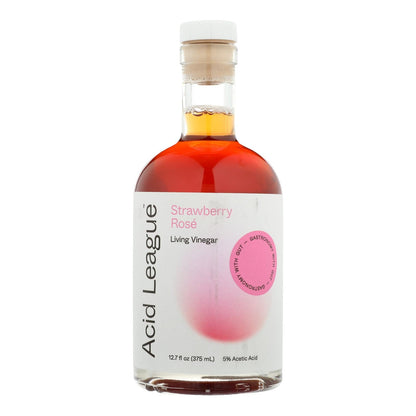 Acid League Living Vinegar Strawberry Rose (Pack of 6 - 12.7 Fl Oz.)