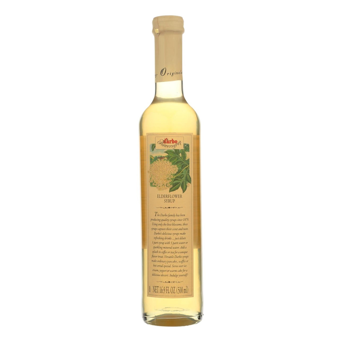 D'arbo Elderflower Syrup (Pack of 6 - 16.9 Fl Oz.)