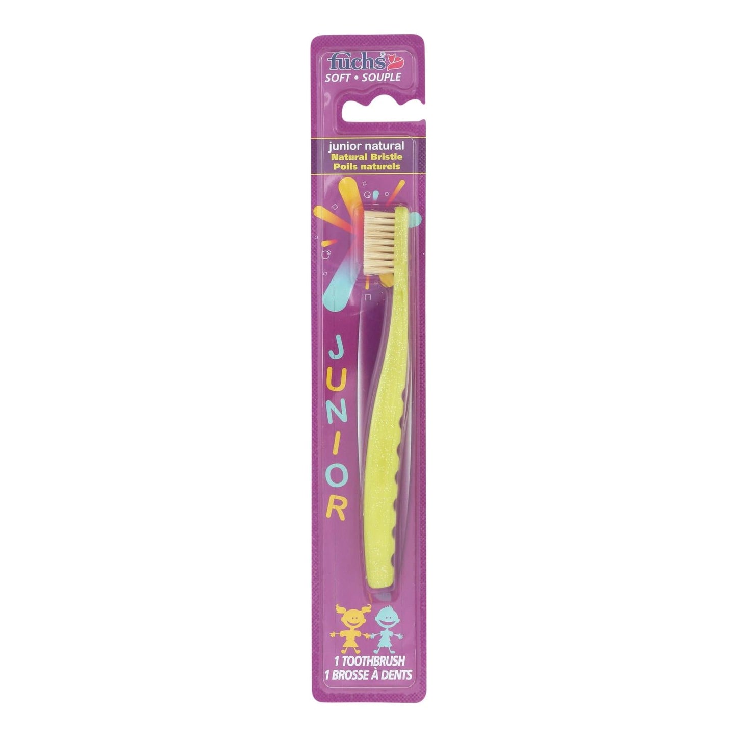 Fuchs Natural Junior Toothbrush for Sensitive Teeth - 12 Pack