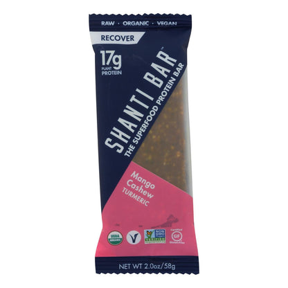 Shanti Bar Superfood Protein Bar, Mango Cashew, 12 - 2 Oz Bars