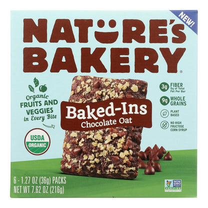 Nature's Bakery Chocolate Oat Baked-in Bars (Pack of 6 - 6/1.27oz)