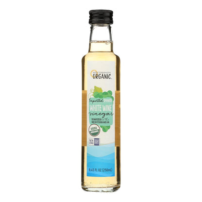 Organic Mediterranean White Wine Vinegar (6 - 8.45 Oz. Bottles)