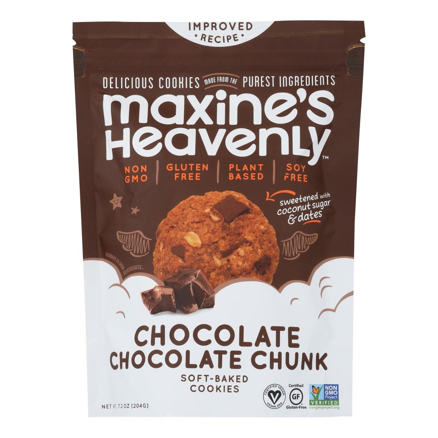 Maxine's Heavenly Chocolate Chunk Cookies (Pack of 8 - 7.2 Oz.)
