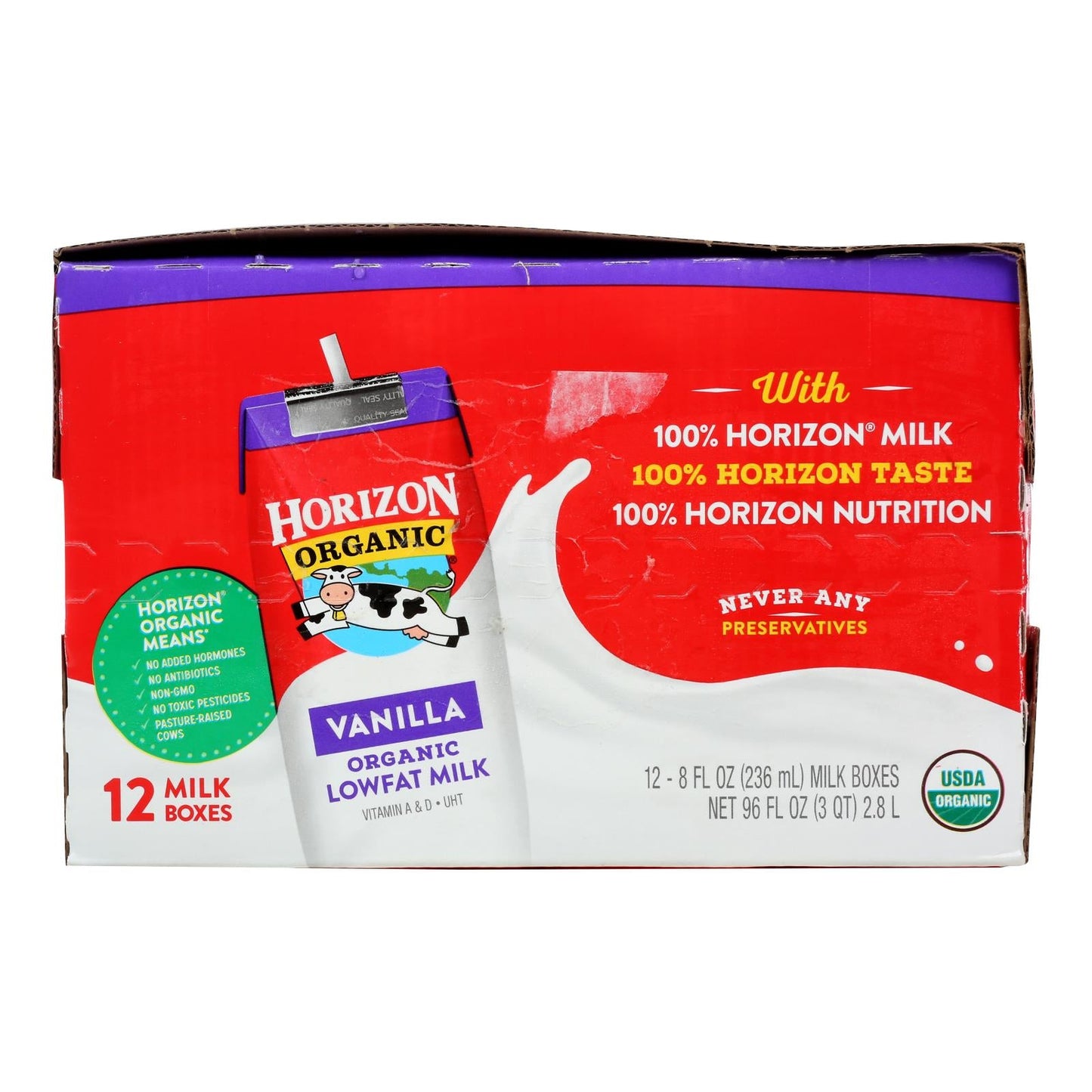 Horizon Organic Lowfat Milk - 12/8 oz. Containers