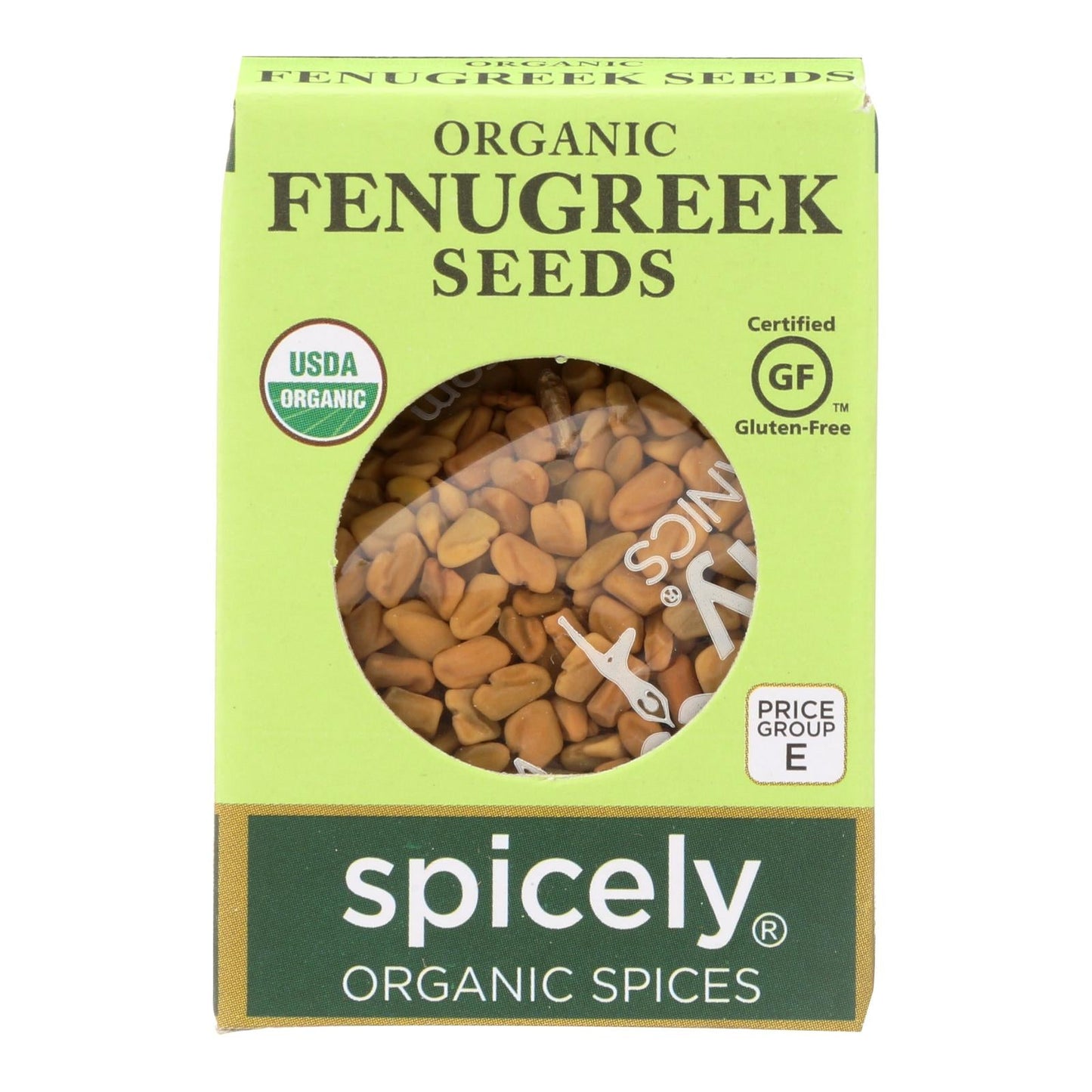 Spicely Organics Organic Fenugreek Seeds (Pack of 6 - 0.45 Oz.)