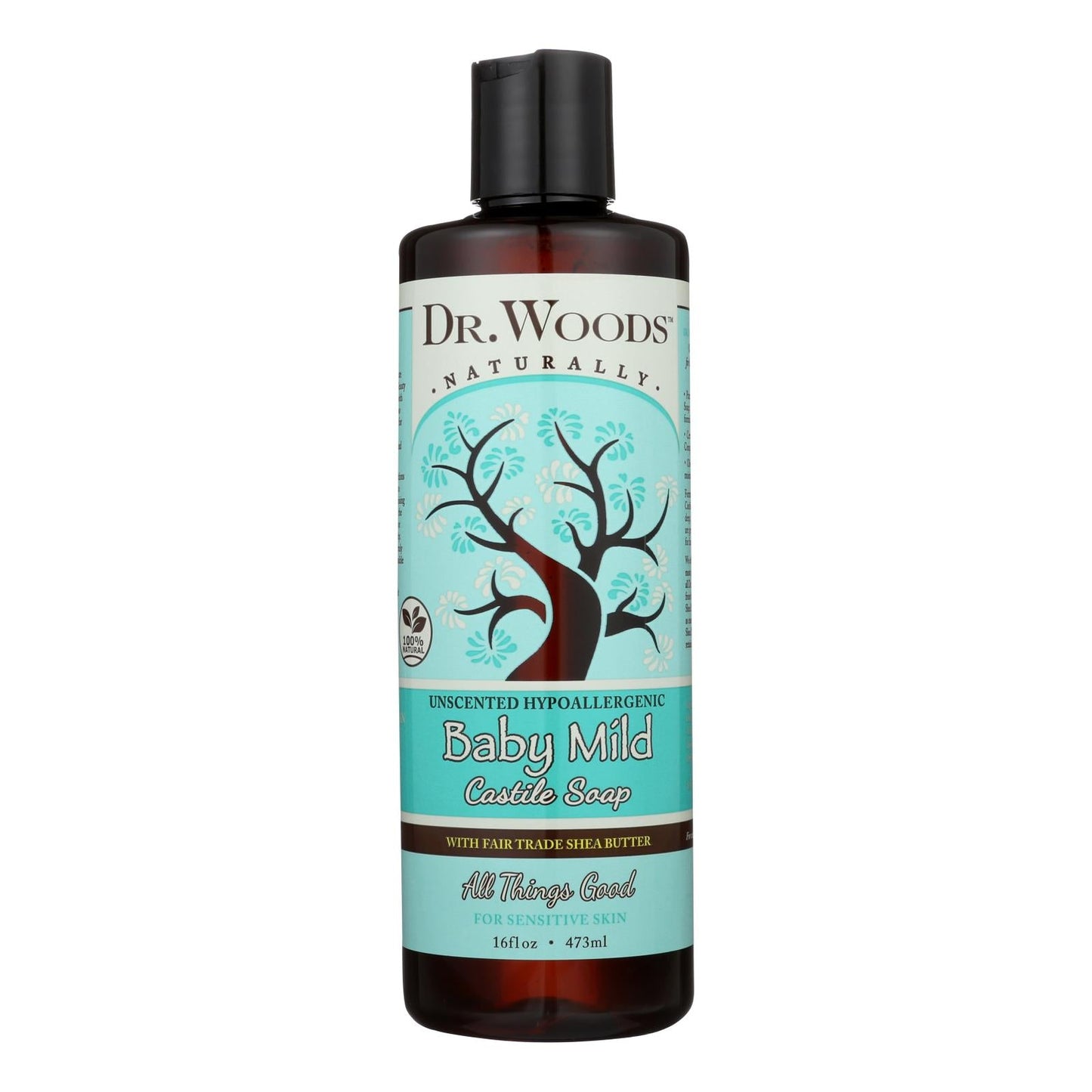 Dr. Woods Shea Vision Pure Castile Baby Mild Soap with Organic Shea Butter - 16 Fl Oz