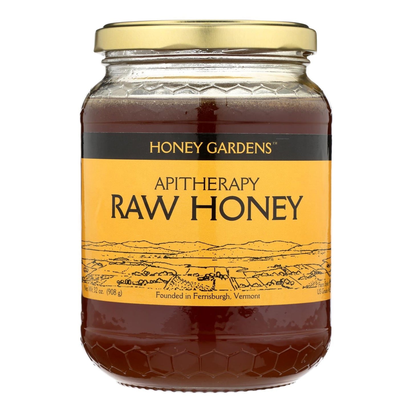 Honey Gardens Apiaries Pure Raw Unfiltered Honey - 2 Lbs.