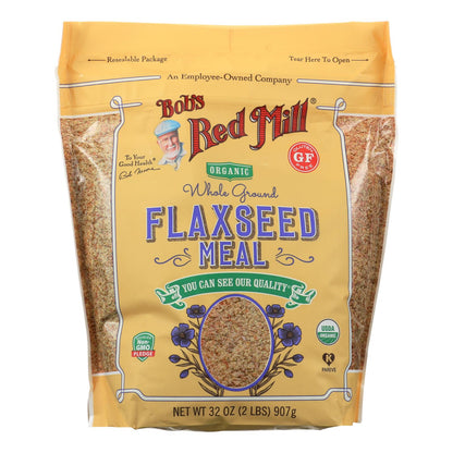 Bob's Red Mill Organic Flaxseed Meal, 4 x 32 Oz. Bags (128 Oz. Total)