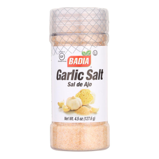 Badia Premium Garlic Salt Seasoning (Pack of 8 - 4.5 Oz.)