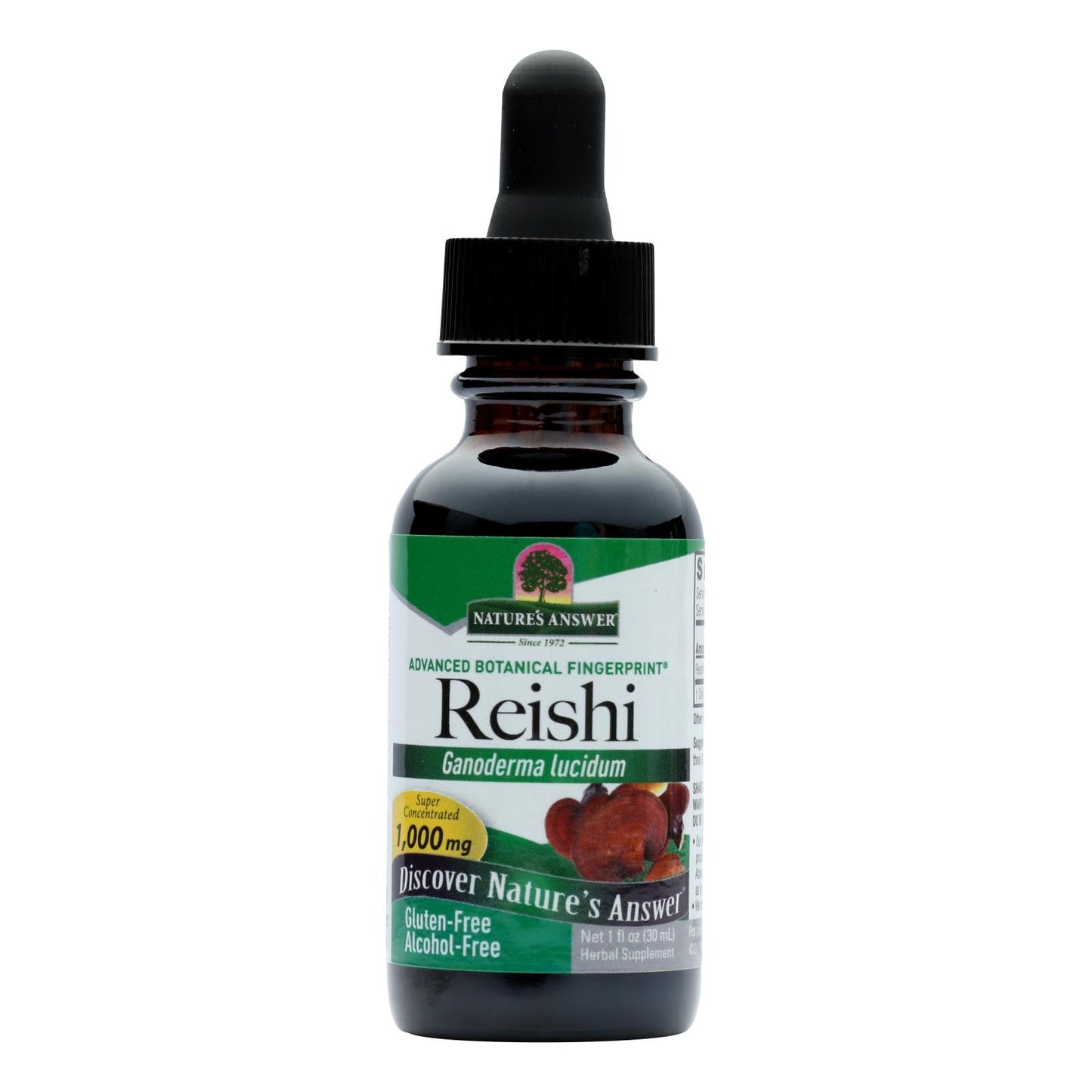 Nature's Answer Reishi Fruiting Body Extract - Alcohol Free - 1 Fl Oz.