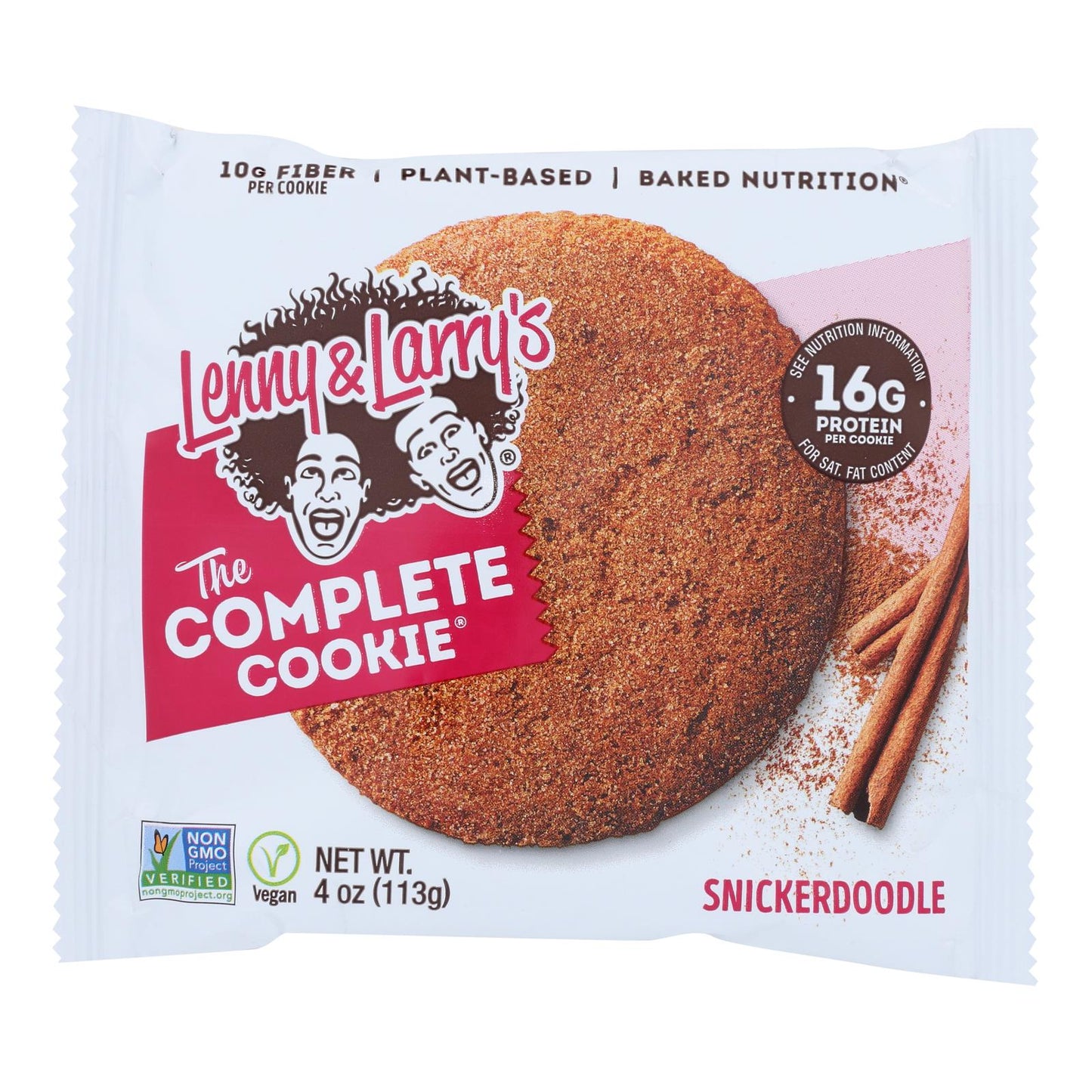 Lenny & Larry's Snickerdoodle Cookie - Cinnamon Indulgence (Pack of 12, 4 Oz.)
