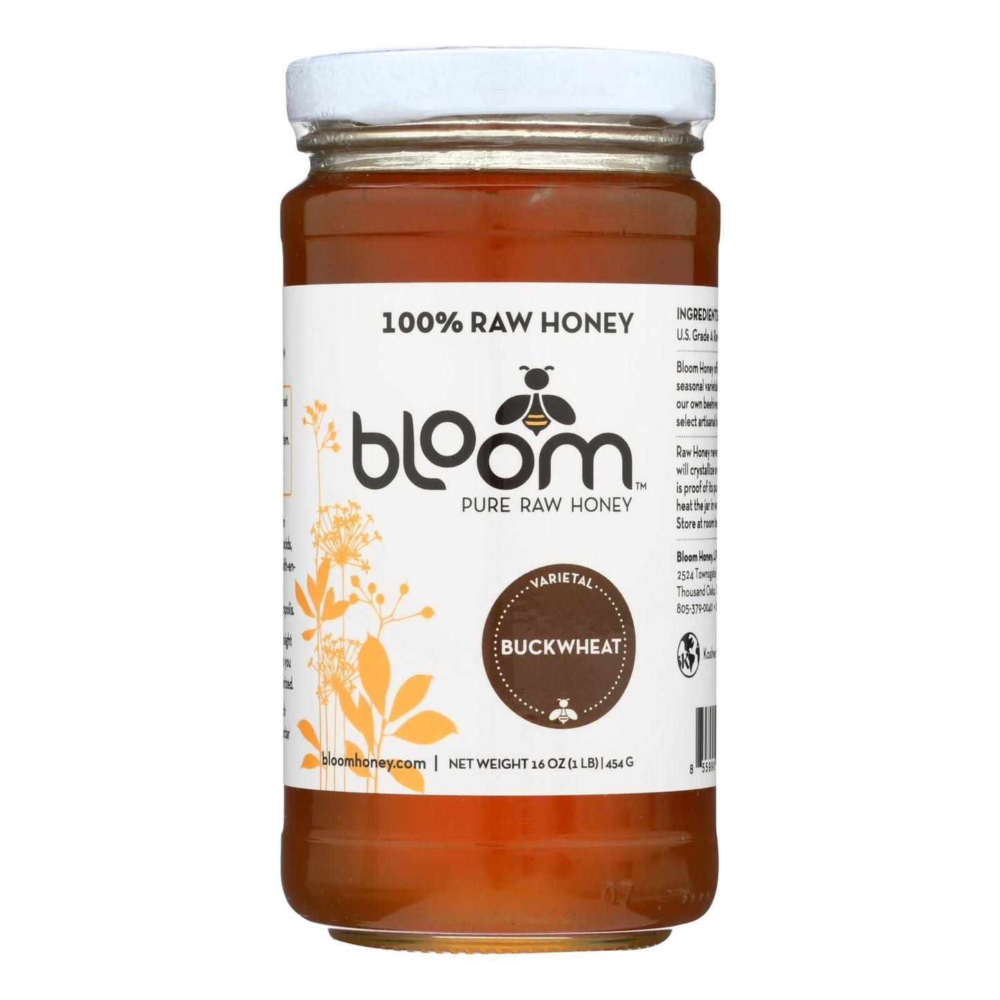Bloom Honey Buckwheat Honey, 16 Oz., Case of 6