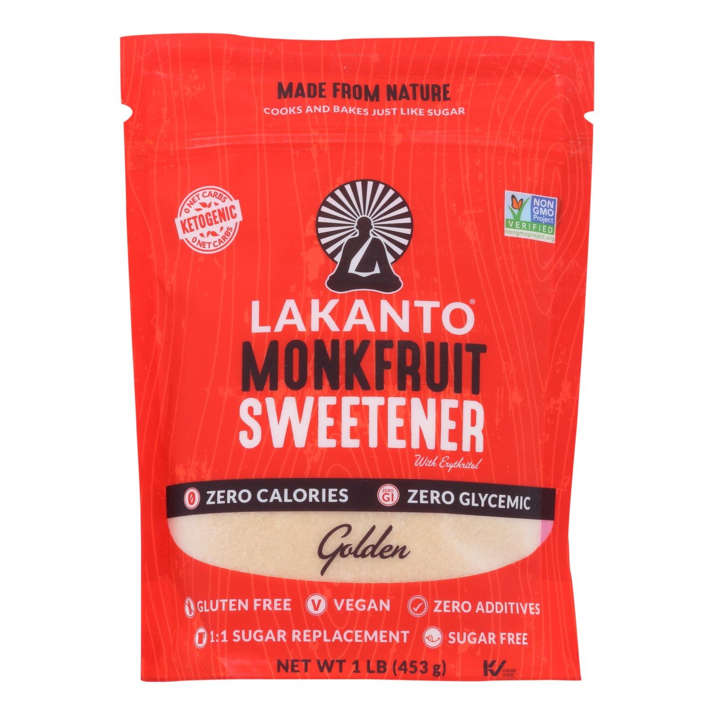 Lakanto Golden Monkfruit Sweetener (16 Oz., Pack of 8)