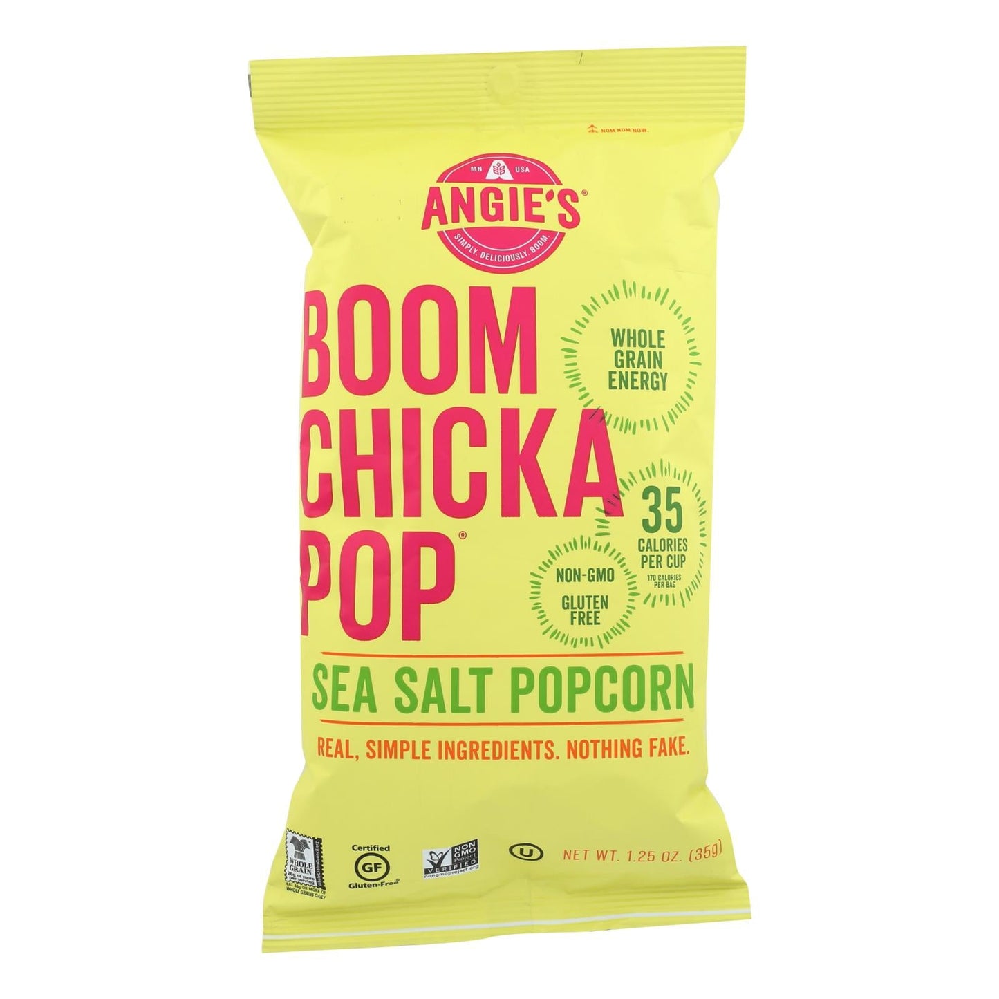 Angie's Boom Chicka Pop: Sea Salt Kettle Corn (12-Pack, 1.25 Oz.)
