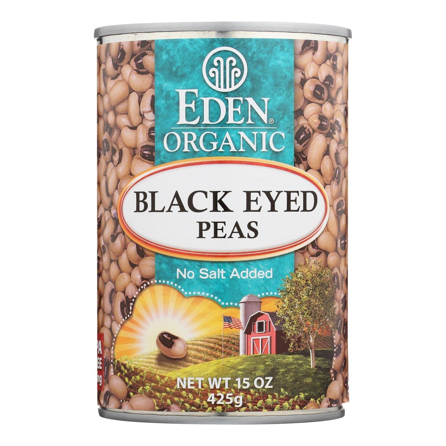 Eden Foods Organic Black Eyed Peas, 15 Oz. (Pack of 12)