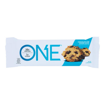 One Chocolate Chip Cookie Dough Flavored Protein Bar (Pack of 12 - 60 Grams)
