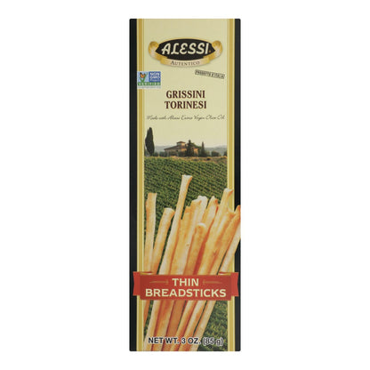 Alessi Ultra-Thin Crispy Breadsticks (12 Pack - 3 Oz. Each)