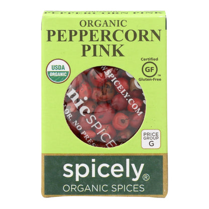 Spicely Organics Pink Peppercorn, 0.15 Oz., Pack of 6