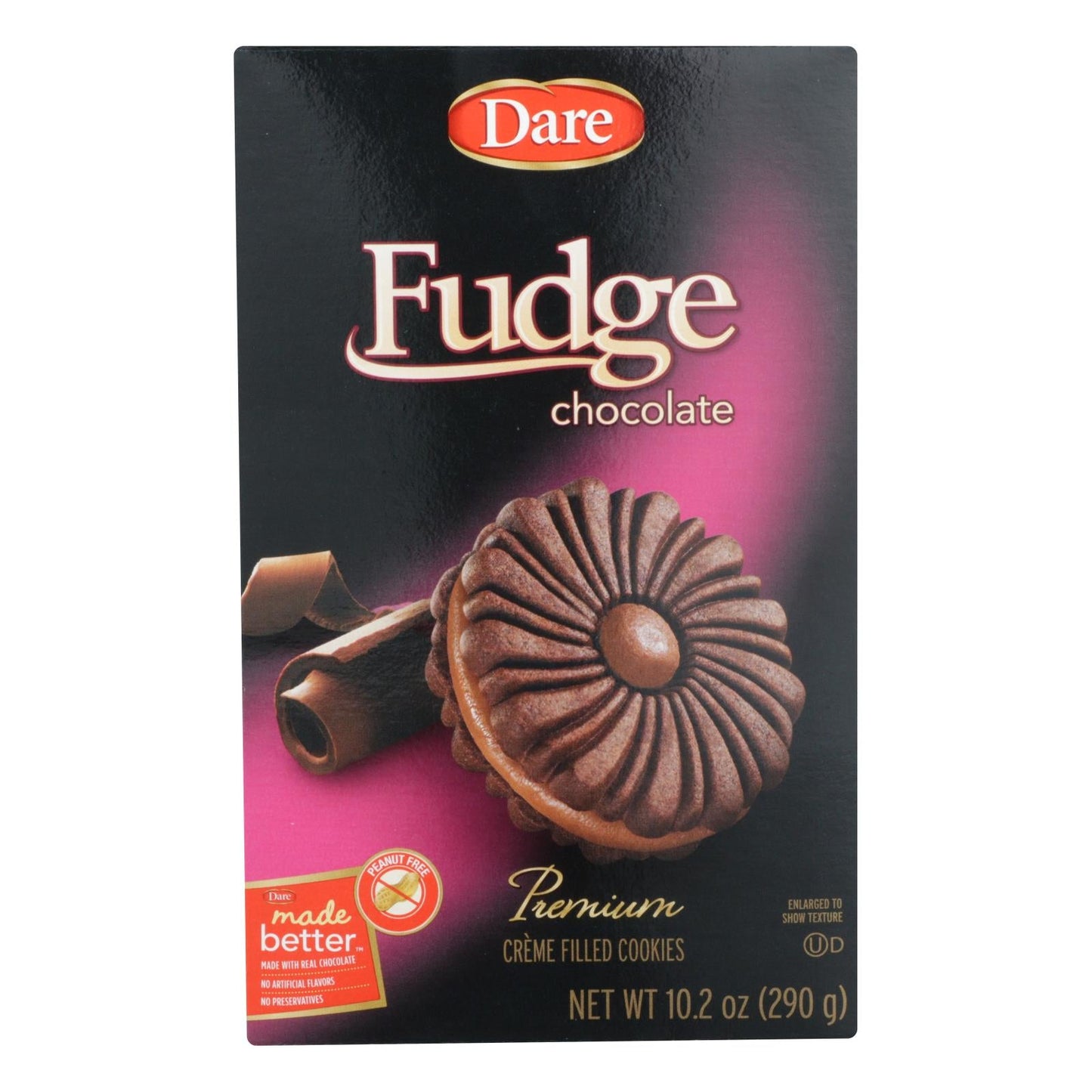 Dare Chocolate Fudge Cookies - 10.2 Oz, Case of 12