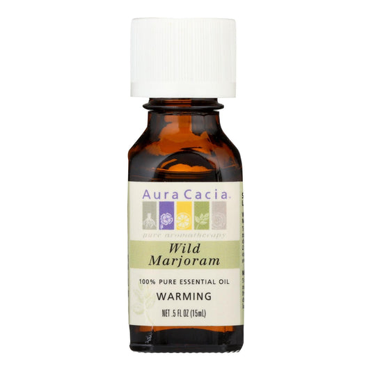 Aura Cacia Wild Marjoram Pure Essential Oil (0.5 Fl Oz)