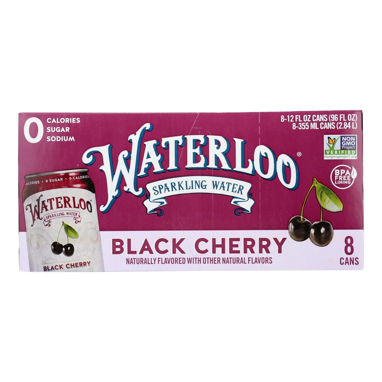 Waterloo Sparkling Black Cherry 3-Pack (8/12 Fl Oz Per Can)