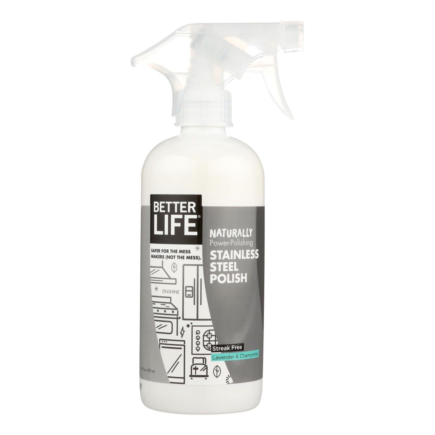 BetterLife Stainless Steel Cleaner & Polish (16 Oz)