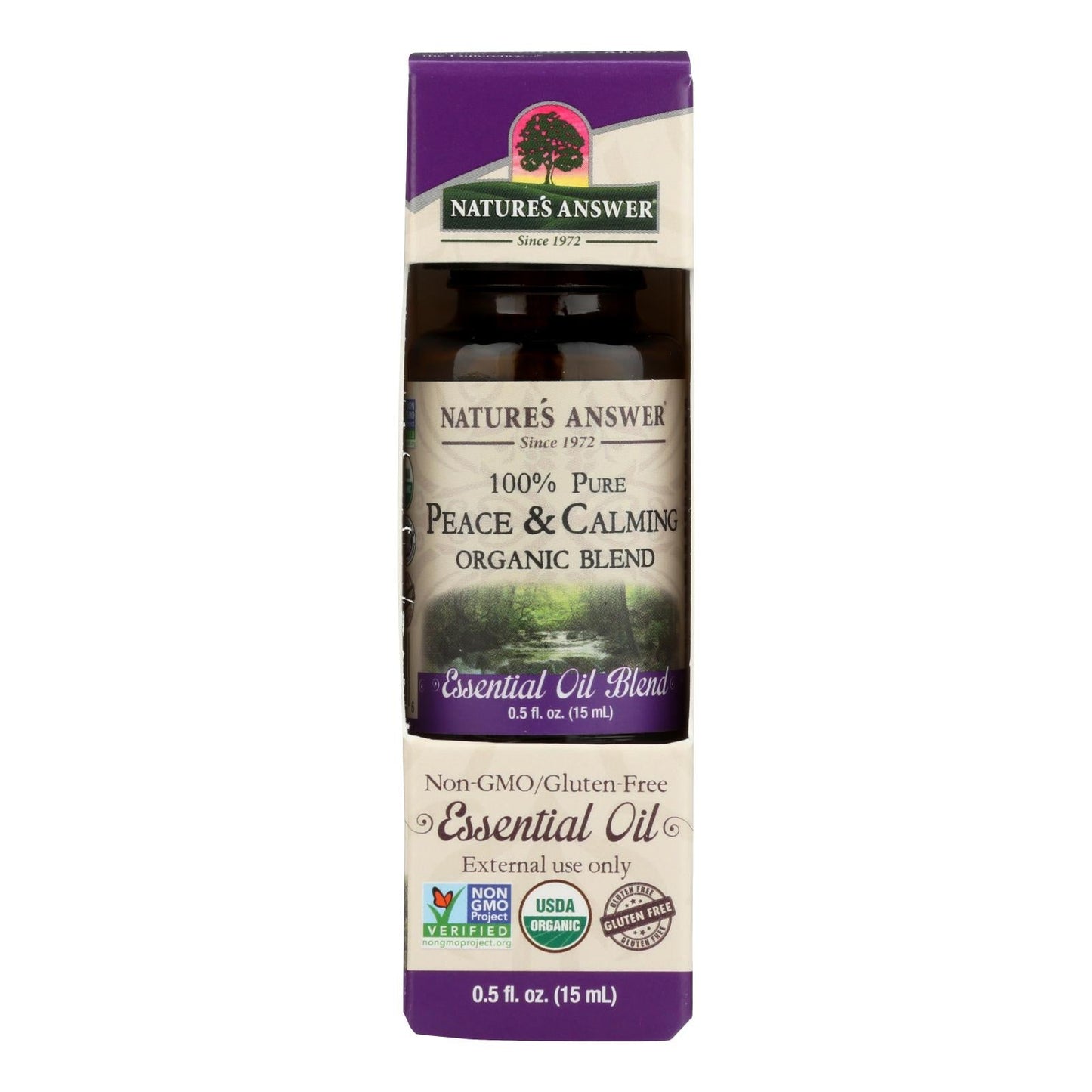 Nature's Answer 0.5 Oz Peace and Calming Organic Essential Oil Blend