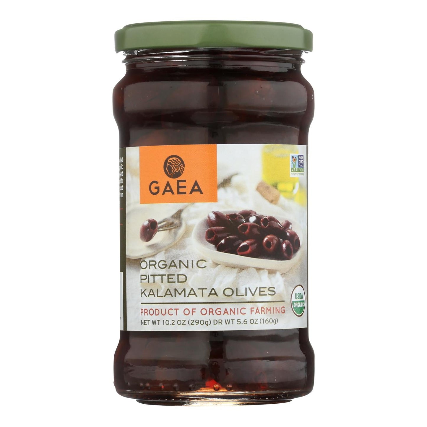 Gaea Organic Kalamata Pitted Olives: Savor the Mediterranean Delights in a Convenient 8-Pack