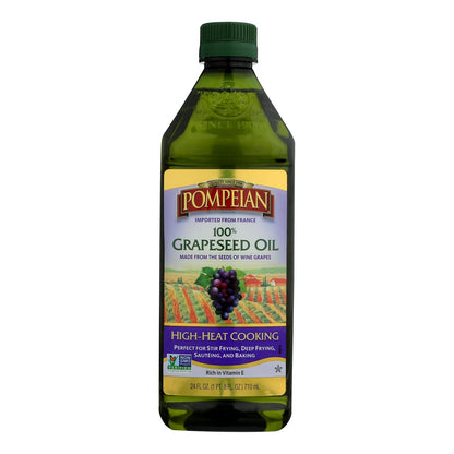 Pompeian 100% Grapeseed Oil (Pack of 6 - 24 Fl. Oz.)