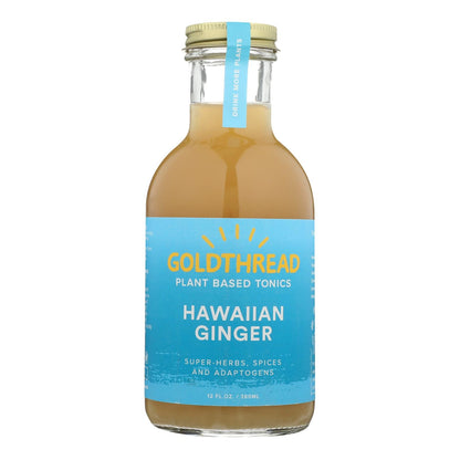 Goldthread 12 Fl Oz Hawaiian Ginger Herbal Tonic Pack of 6